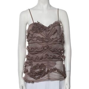 Marc Jacobs light Brown Ruffled Top
